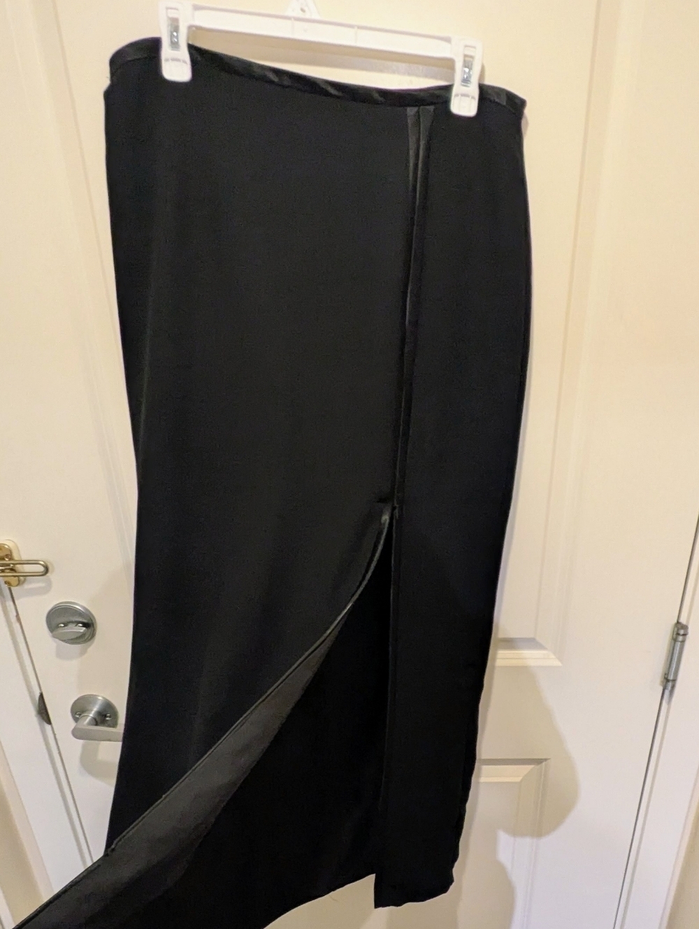 EUC Joseph Ribkoff 14 Vintage 90s Adjustable Slit Tuxedo Skirt - Picture 3 of 7